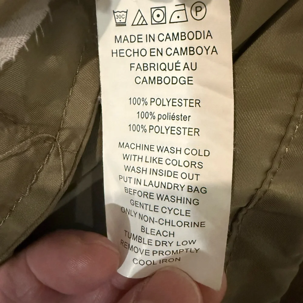 Michael Kors Olive Green Lightweight Hooded Jacket XS